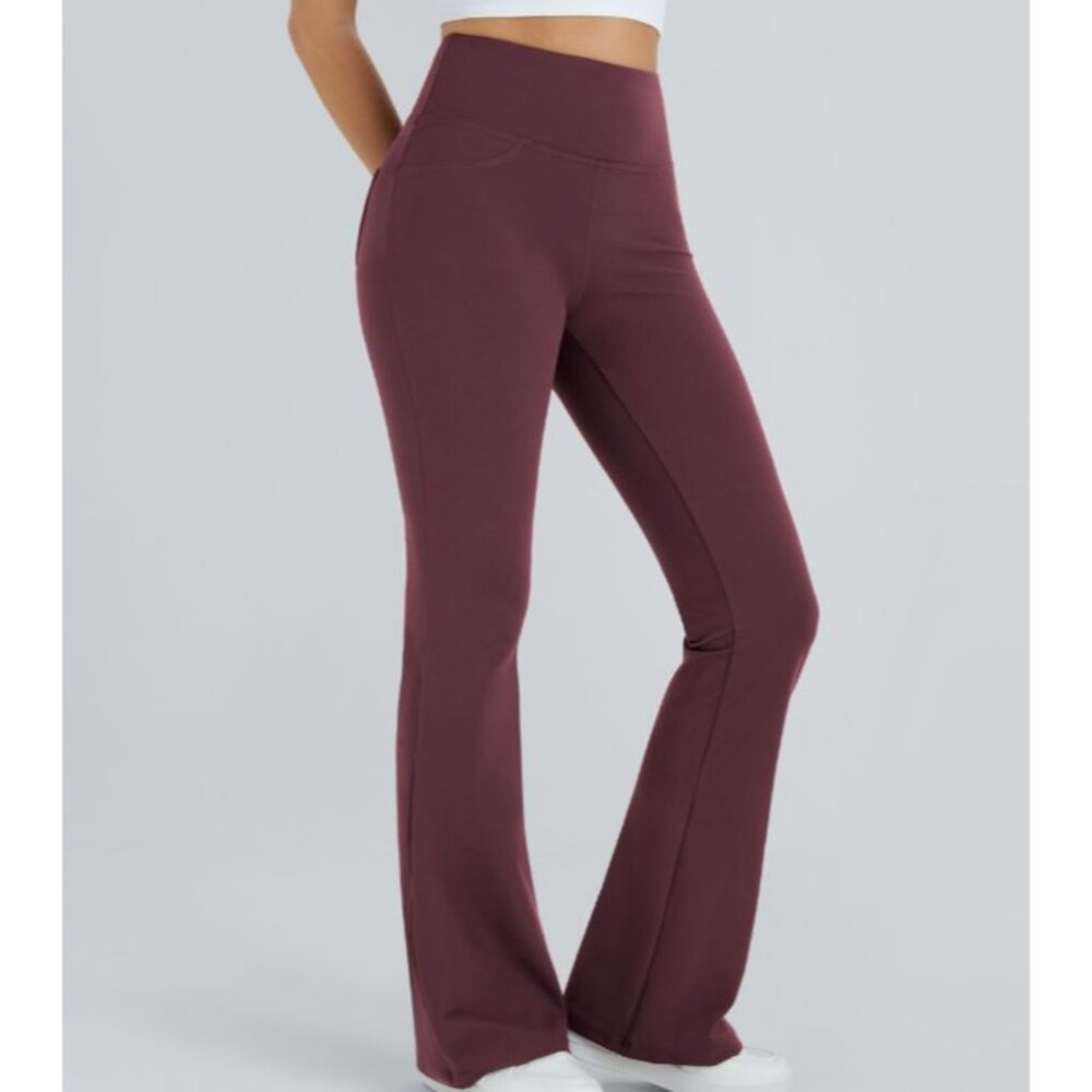 Halara Flex DayStretch High Waist Back Pocket Pull On Flare Pants Size XL